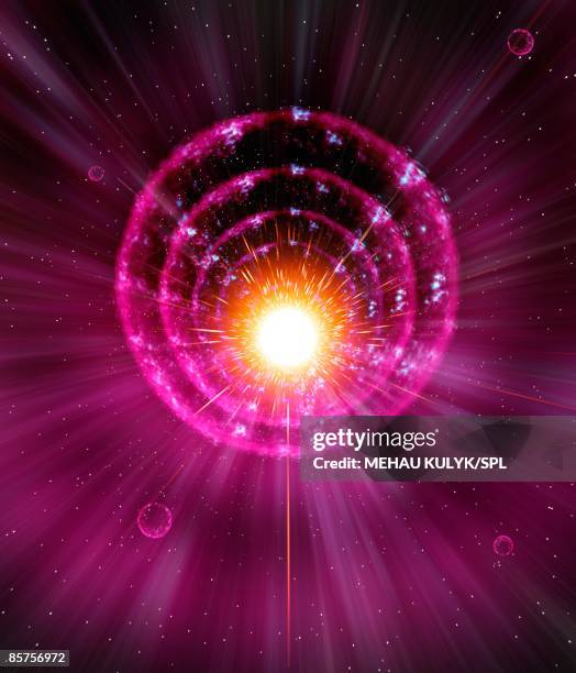 supernova explosion - gamma ray stock illustrations