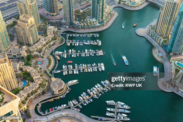 dubai marina - day - dubai marina stock pictures, royalty-free photos & images