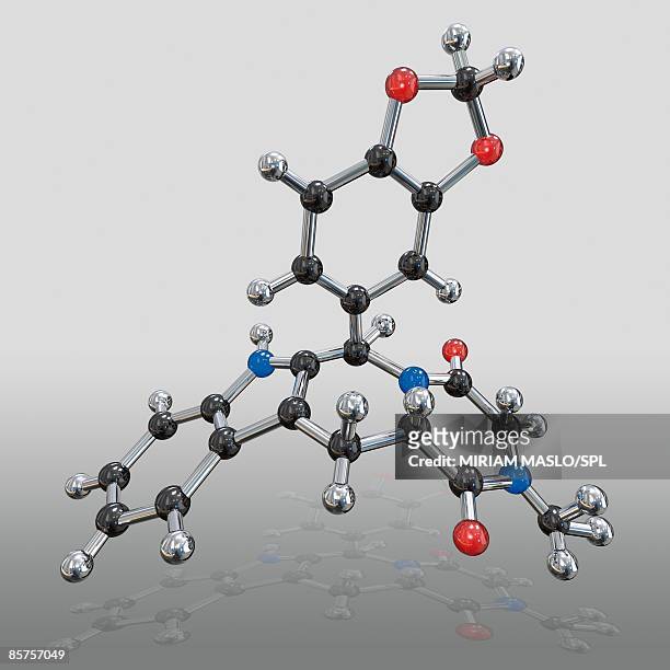 molecular structure of cialis - cialis stock illustrations