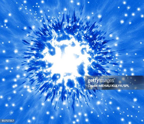 supernova explosion - gamma ray stock illustrations