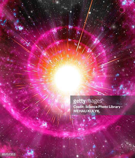 stockillustraties, clipart, cartoons en iconen met supernova explosion - majestueus