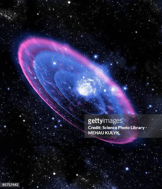 ilustrações de stock, clip art, desenhos animados e ícones de supernova explosion - galaxy