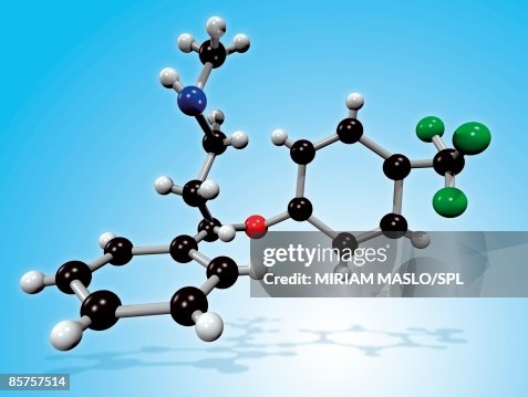 Molecular structure of Prozac Molecular structure of Prozac