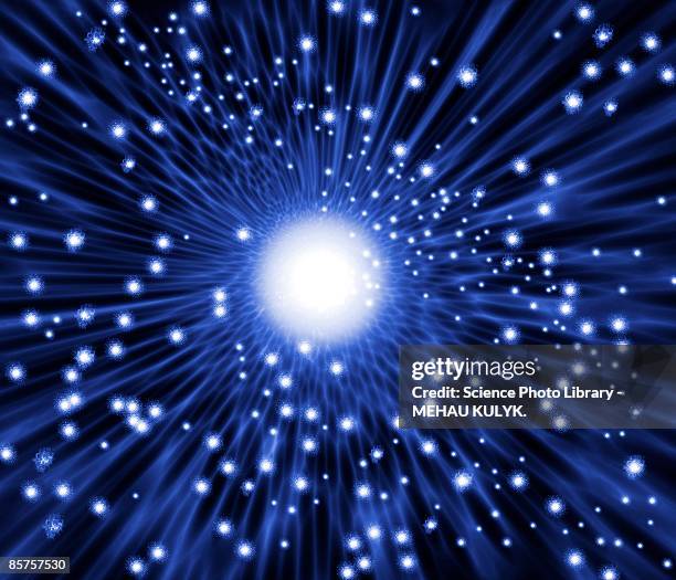 supernova explosion - gamma ray stock illustrations