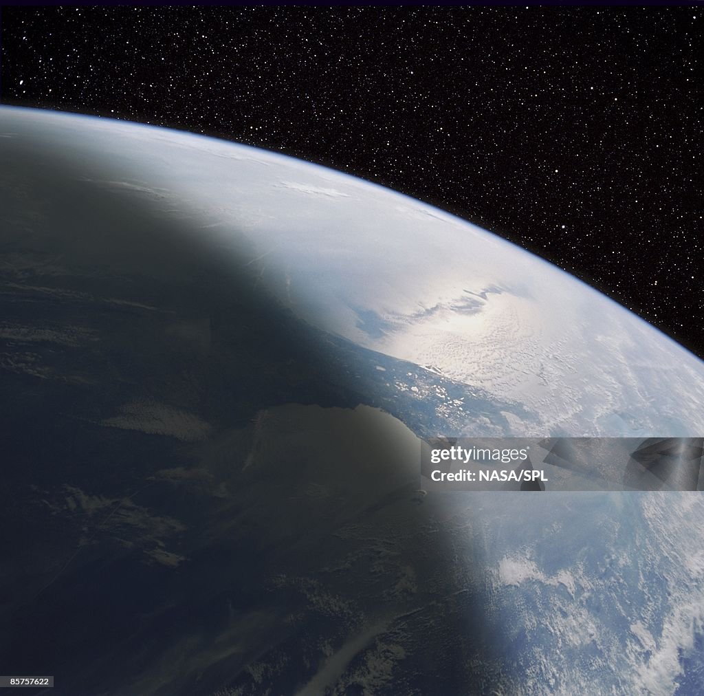 Planet earth, satellite view