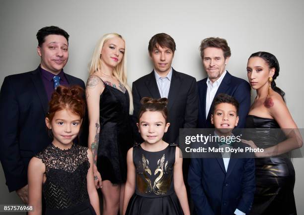 Chris Bergoch, Mela Murder, Sean Baker, Bria Vinaite, Brooklynn Prince, Christopher Rivera, Willem Dafoe and Valeria Cotto attend of 'The Florida...