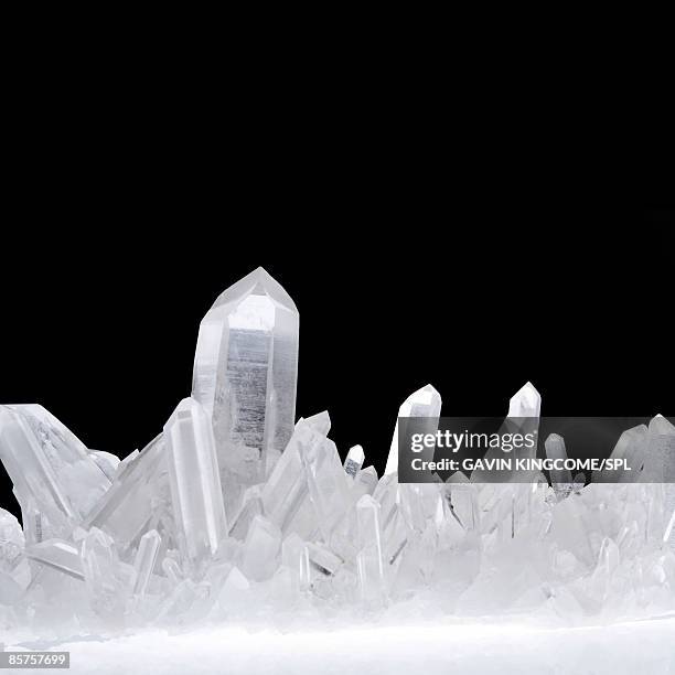 quartz crystals - beryl mineral stock pictures, royalty-free photos & images