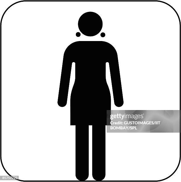 female symbol against white background - segregation stock illustrations