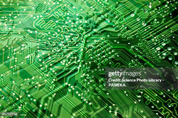 computer artwork of circuit board - circuit board close up stock illustrations