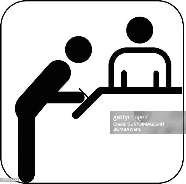 registration symbol against white background - arrivals stock illustrations