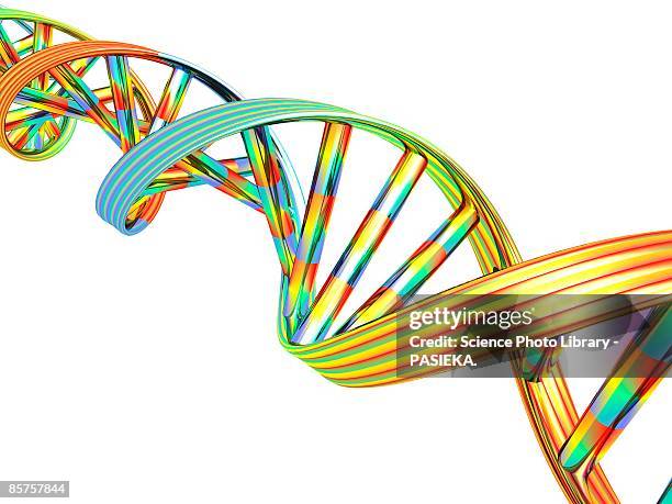 ilustraciones, imágenes clip art, dibujos animados e iconos de stock de dna molecule, conceptual computer artwork - nucleótido