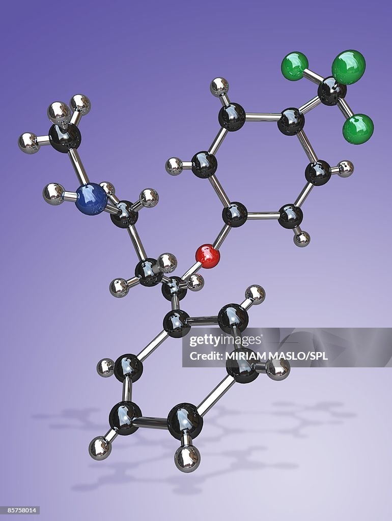 Molecular structure of Prozac