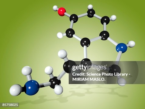 Molecular structure of serotonin Molecular structure of serotonin