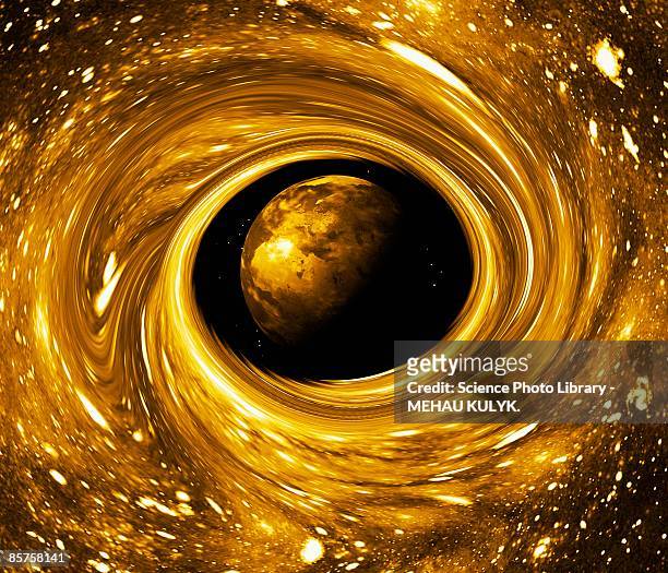 black hole swallowing earth - zerstörung stock-grafiken, -clipart, -cartoons und -symbole