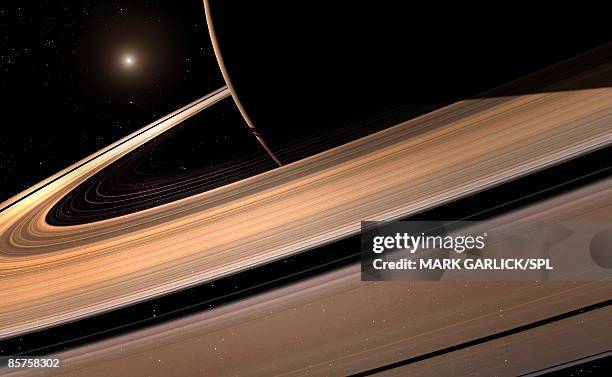saturn planet in solar system, close-up - saturn planet stock pictures, royalty-free photos & images