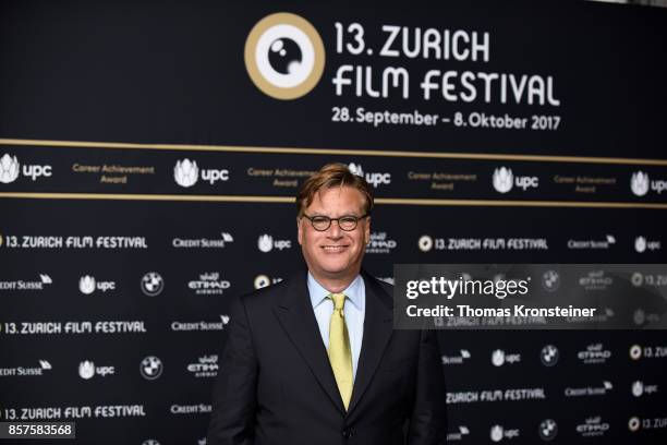 Aaron Sorkin attends the 'Molly's Game' premiere at the 13th Zurich Film Festival on October 4, 2017 in Zurich, Switzerland. The Zurich Film Festival...