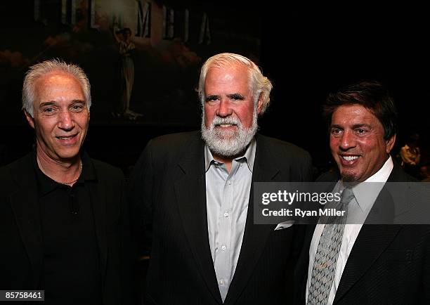 President Distribution Sony Pictures, Mark Zucker, Vice Chairmen Sony Pictures, Jeff Blake and Pres. World Wide Distribution Sony Rory Bruer pose at...