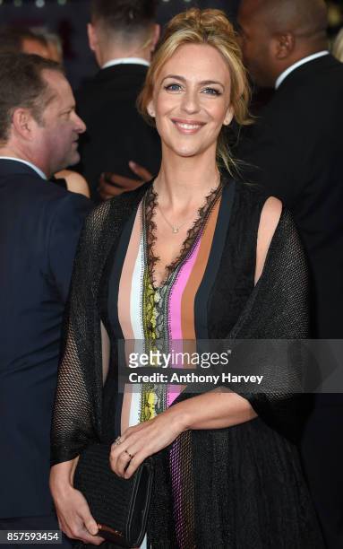 Miranda Raison attends the European Premiere of "Breathe" on the opening night gala of the 61st BFI London Film Festival on October 4, 2017 in...