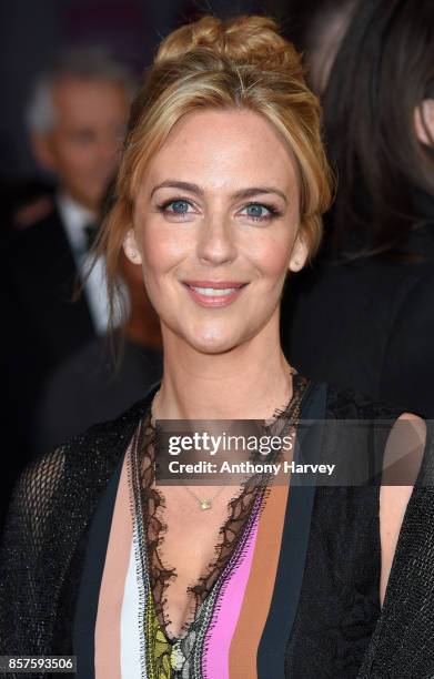 Miranda Raison attends the European Premiere of "Breathe" on the opening night gala of the 61st BFI London Film Festival on October 4, 2017 in...