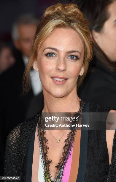 Miranda Raison attends the European Premiere of "Breathe" on the opening night gala of the 61st BFI London Film Festival on October 4, 2017 in...