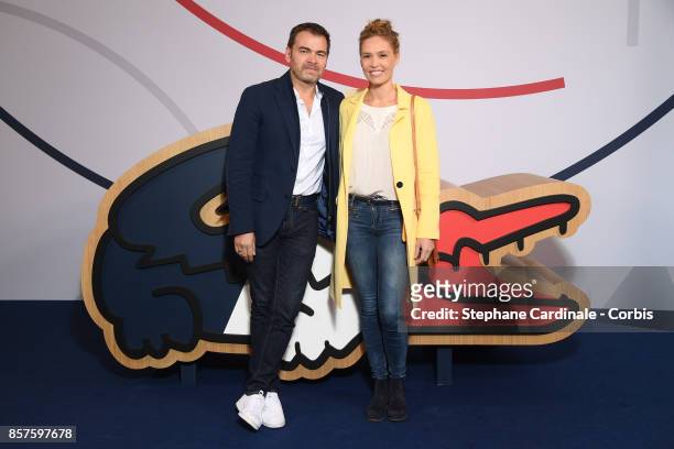 Clovis Cornillac and Lilou Fogli pose before the Press Conference of the presentation of the France Olympique team 100 Days Prior The Pyeongchang...