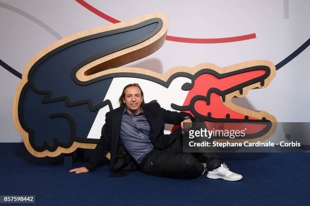 Philippe Candeloro poses before the Press Conference of the presentation of the France Olympique team 100 Days Prior The Pyeongchang Olympic Games at...