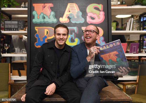 Sabato De Sarno and Ben Eine attend the launch of the ad campaign film "Back To Work", sealing the artistic collaboration between Kaspersky Lab and...