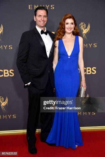 Producer Sam Sokolow and Julia Fowler attend the 69th Annual Primetime Emmy Awards at Microsoft Theater on September 17, 2017 in Los Angeles,...