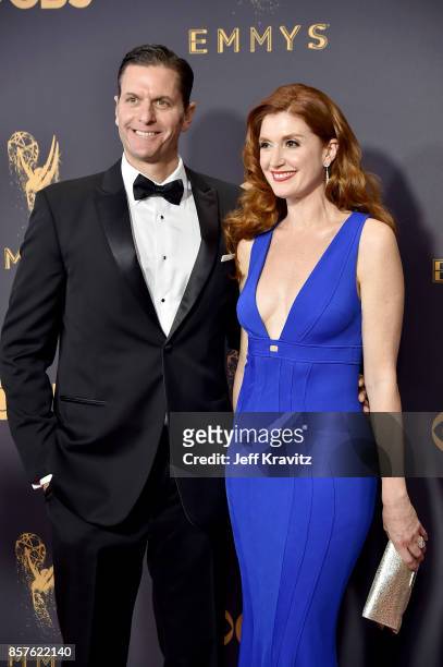 Producer Sam Sokolow and Julia Fowler attend the 69th Annual Primetime Emmy Awards at Microsoft Theater on September 17, 2017 in Los Angeles,...