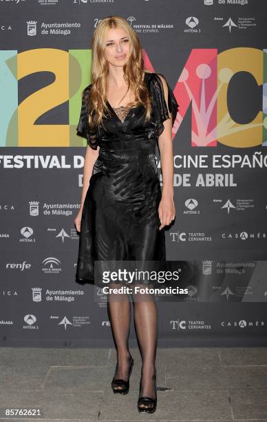 Actress Natasha Yarovenko attends the 12th Malaga Film Festival presentation party held at Casa de America on April 1, 2009 in Madrid, Spain.