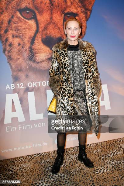 German actress Andrea Sawatzki attends the 'Maleika' Film Premiere at Zoo Palast on October 4, 2017 in Berlin, Germany.