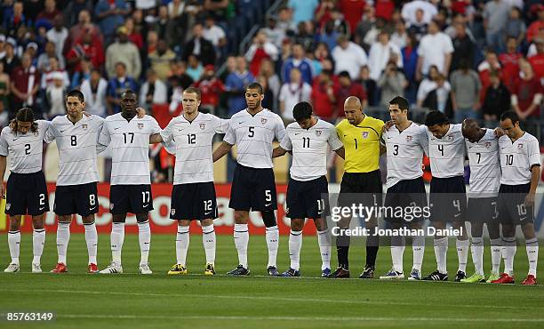 Memebers of the U.S. National Team Frankie Hejduk, Clint Dempsey, Jozy Altidore, Michael Bradley, Oguchi Onyewu, Brian Ching, Tim Howard, Carlos...