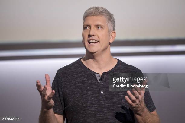 Rick Osterloh, senior vice president of hardware for Google Inc., speaks during a product launch event in San Francisco, California, U.S., on...
