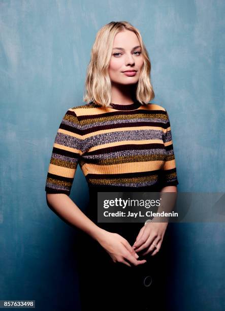 Actress Margot Robbie, from the film "I, Tonya," poses for a portrait at the 2017 Toronto International Film Festival for Los Angeles Times on...