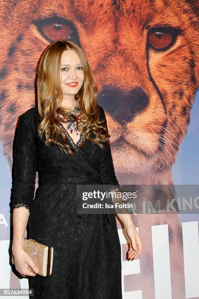 Fashion designer Ilona Matsour attends the 'Maleika' Film Premiere at Zoo Palast on October 4, 2017 in Berlin, Germany.