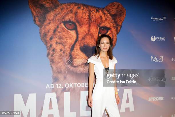 Singer snd songwriter Nina Maleika attends the 'Maleika' Film Premiere at Zoo Palast on October 4, 2017 in Berlin, Germany.