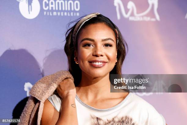 German presenter Alexandra Maurer attends the 'Maleika' Film Premiere at Zoo Palast on October 4, 2017 in Berlin, Germany.