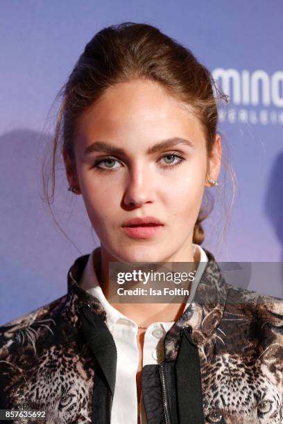 Model Elena Carriere attends the 'Maleika' Film Premiere at Zoo Palast on October 4, 2017 in Berlin, Germany.