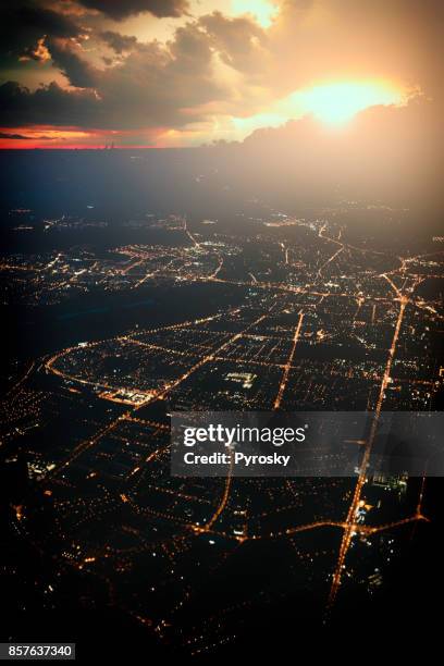 high angle view of urban landscape - leipzig saxony stock pictures, royalty-free photos & images