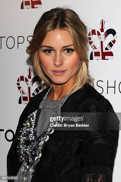 Actress Olivia Palermo attends the TOPSHOP TOPMAN private dinner to celebrate the flagship store opening at Balthazar on April 1, 2009 in New York...