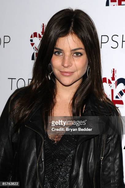 Julia Restoin Roitfeld attends the TOPSHOP TOPMAN private dinner to celebrate the flagship store opening at Balthazar on April 1, 2009 in New York...