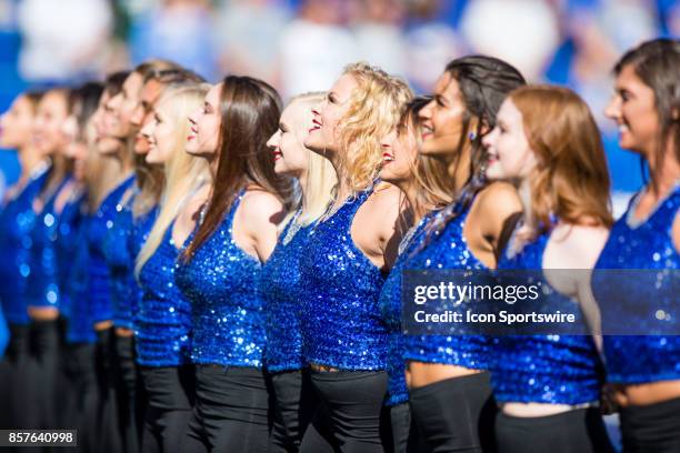 The Kentucky Dance Team performing during a regular season college football game between the Eastern Michigan Eagles and the Kentucky Wildcats on...