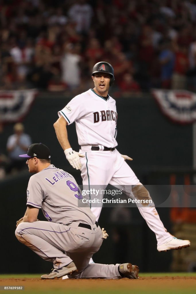 National League Wild Card Game - Colorado Rockies v Arizona Diamondbacks