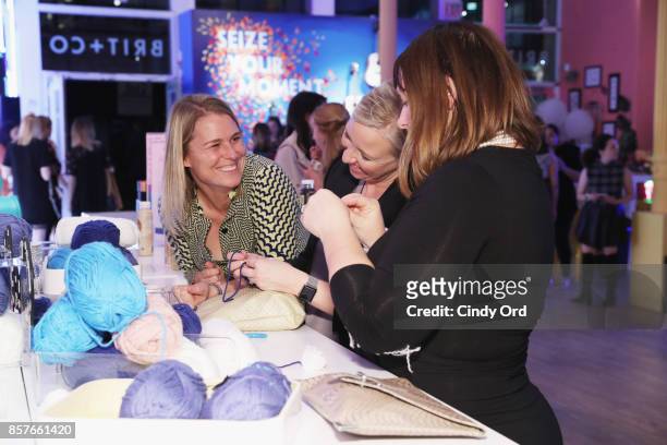 Guests attend Brit + Co Kicks Off Experiential Pop-Up #CreateGood with Allison Williams and Daphne Oz at Brit + Co on October 4, 2017 in New York...