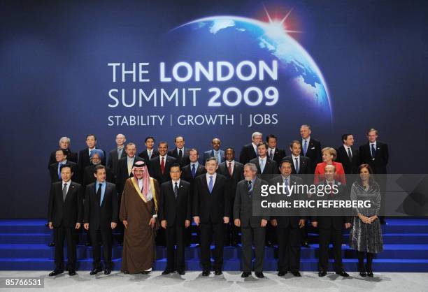 Leaders South Korean President Lee Myung-Bak, French President Nicolas Sarkozy, Saudi Foreign Minister Prince Saud al-Faisal, Chinese President Hu...