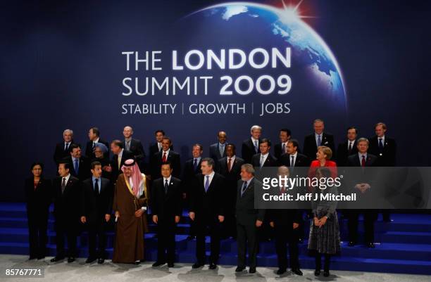 World Leaders including U.S. President Barack Obama, British Prime Minister Gordon Brown, Australian Prime Minister Kevin Rudd, French President...