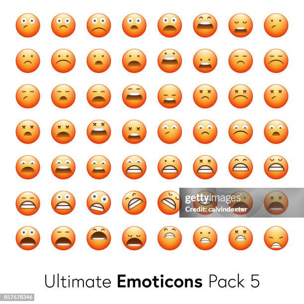 ultimate emoticons pack 5 - head in hands vector stock illustrations