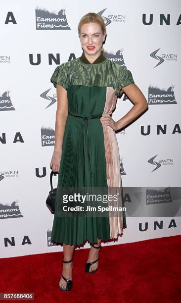Polina Proshkina attends the "UNA" New York VIP screening at Landmark Sunshine Cinema on October 4, 2017 in New York City.