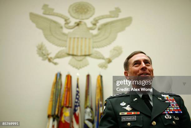 Commander of U.S. Central Command Army General David Petraeus attends a hearing before the House Armed Services Committee on Capitol Hill April 2,...