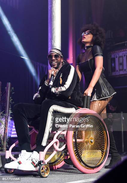 Rapper 2 Chainz performs onstage at The Tabernacle on October 4, 2017 in Atlanta, Georgia.